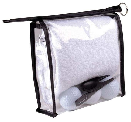 Canvas Zipper Bank Bags For Packing GOLF Ball And Towel Good Promotion Items